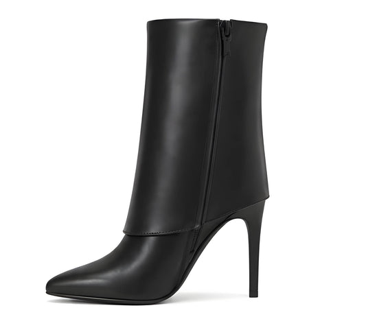 I.N.C. International Concepts Womens Sabeel Cuff Booties Black Smooth 7.5M