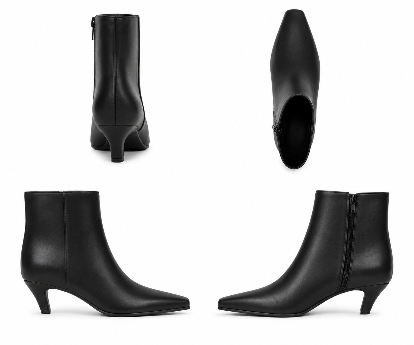 I.N.C. International Concepts Women's Sareya Mid-Heel Bootie Black Smooth 8M