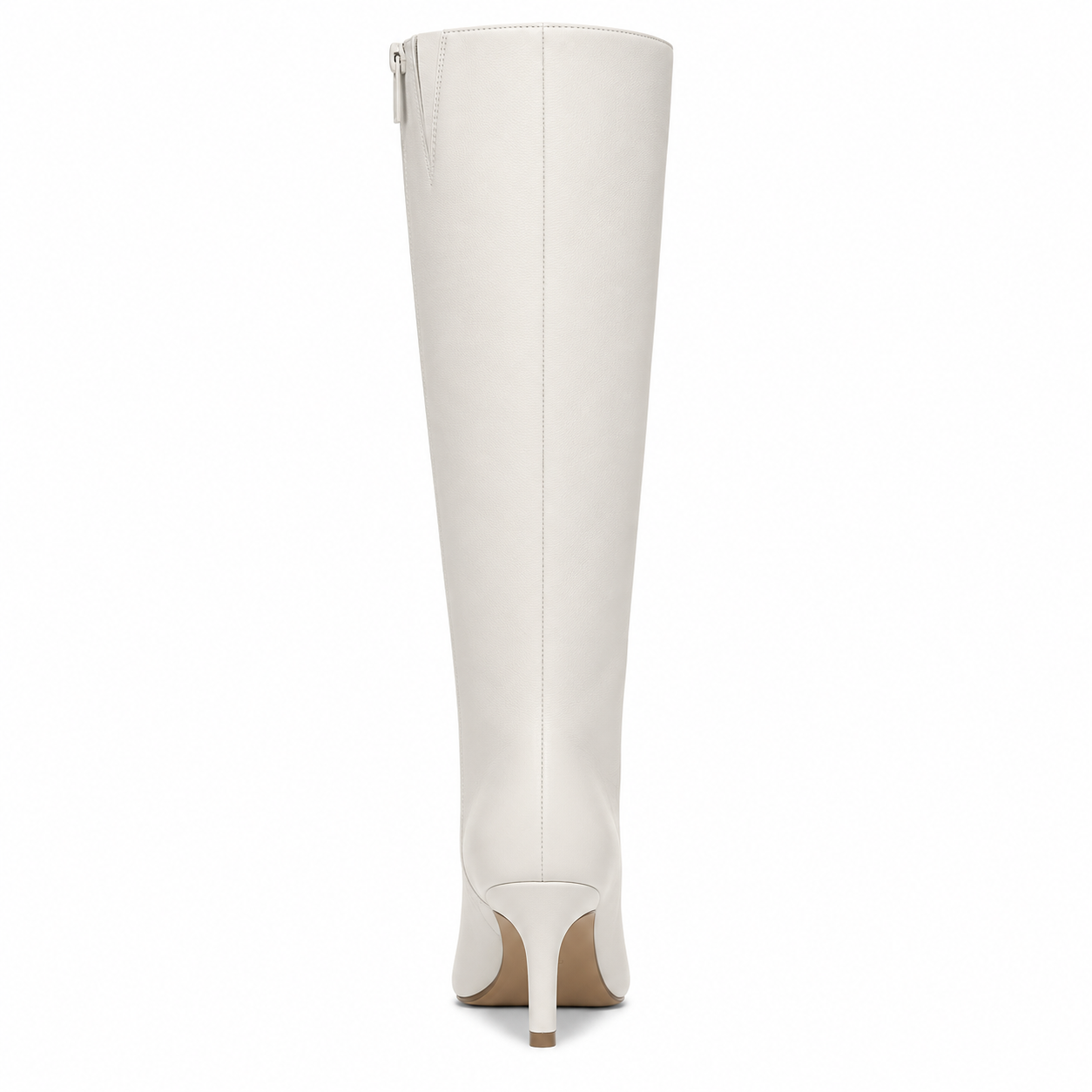 On 34th Rachelle Stovepipe Boots Bone Smooth Wide Calf 8.5M