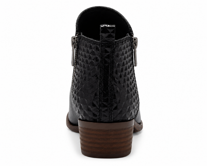 Lucky Brand Basel Booties Black Diamond Leather 7.5M