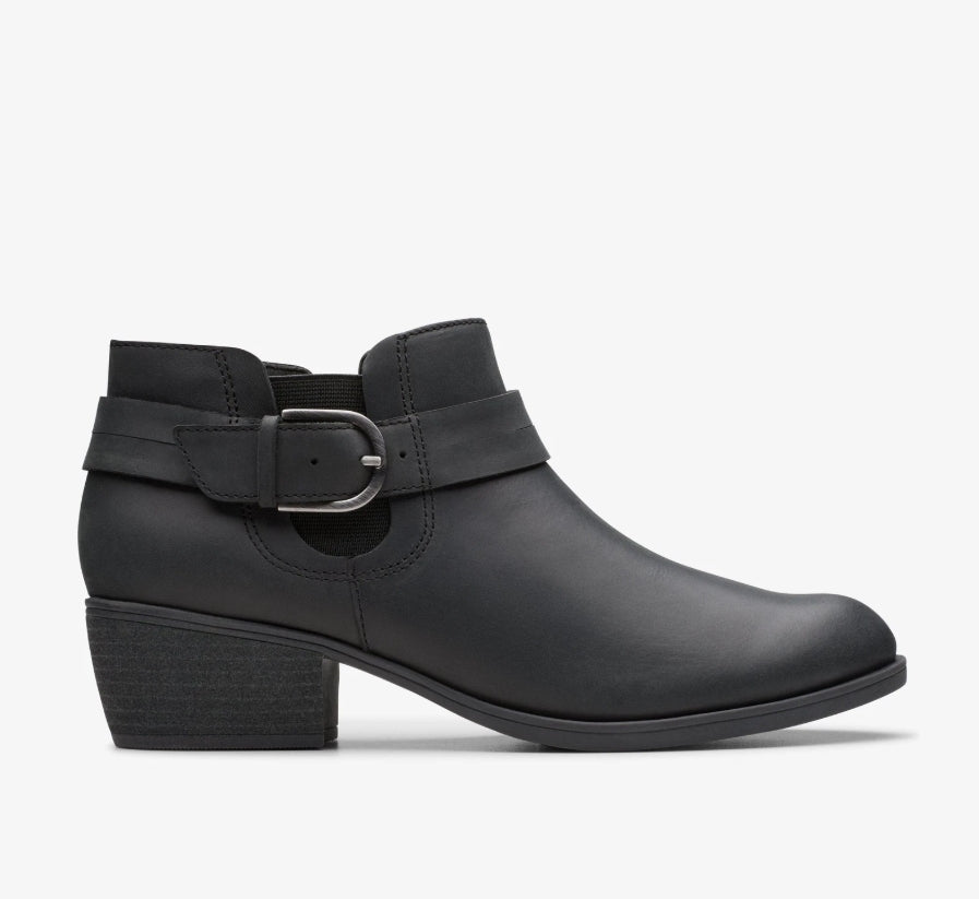 Clarks Clarks Women's Collection Charlten Black Leather 6.5M