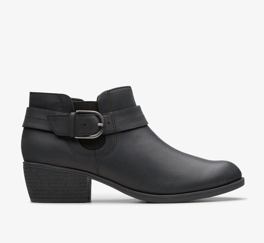 Clarks Clarks Women's Collection Charlten Black Leather 6.5M