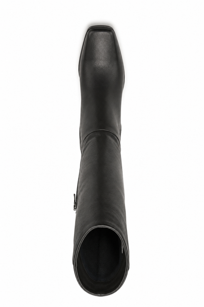 DKNY Women's Cilli Square-Toe Knee- Black 8.5M
