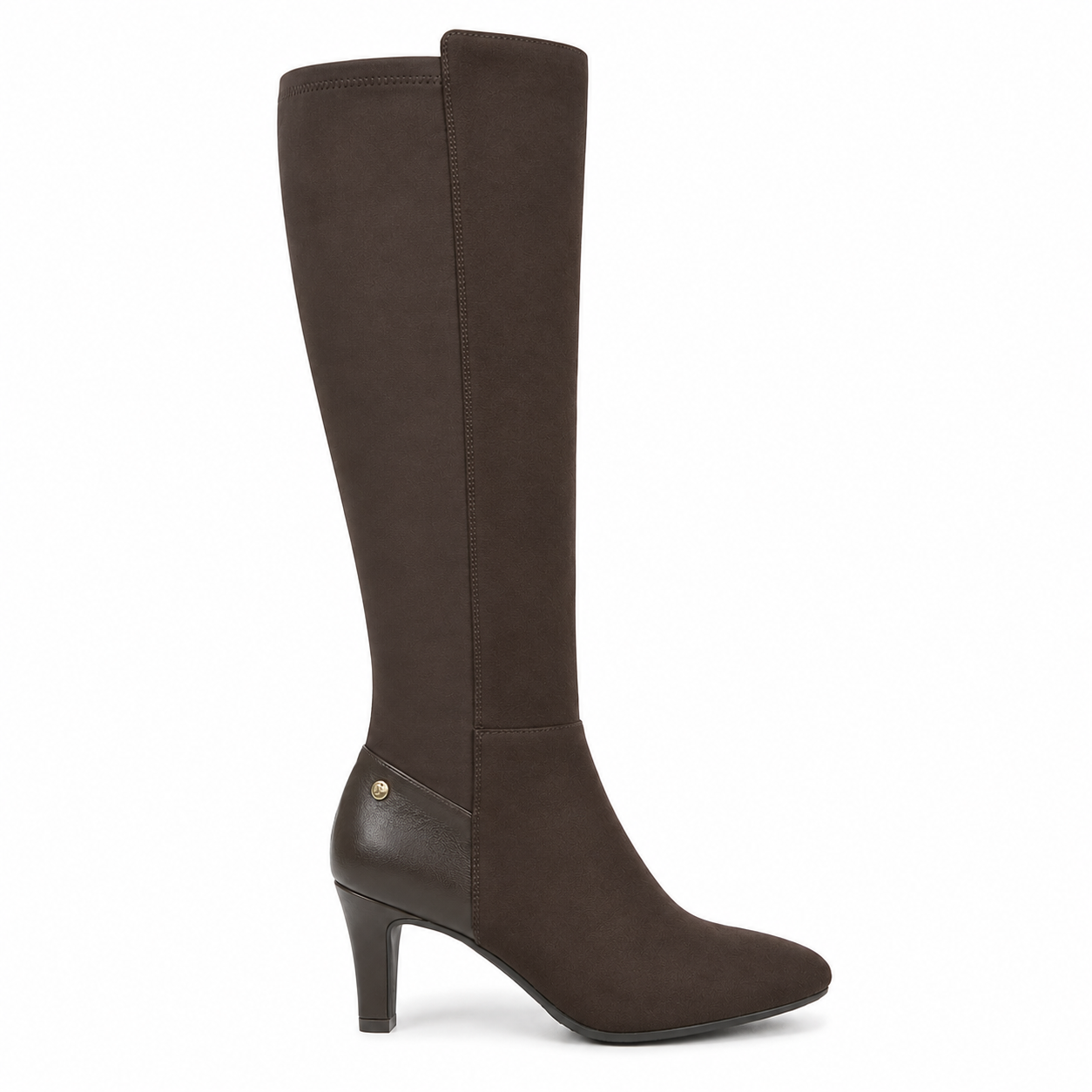 LifeStride Gracie Dress Boots Brown Microsuede 6.5W
