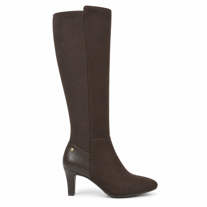 LifeStride Gracie Dress Boots Brown Microsuede 6.5W