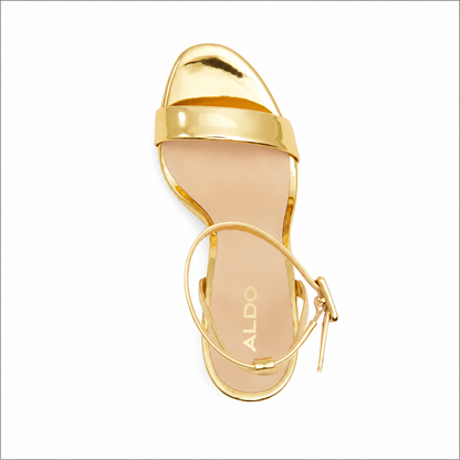 ALDO Kat Two-Piece Platform Gold Metallic