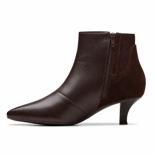 Clarks Women's Collection Kepley Dark Brown Leather 10M