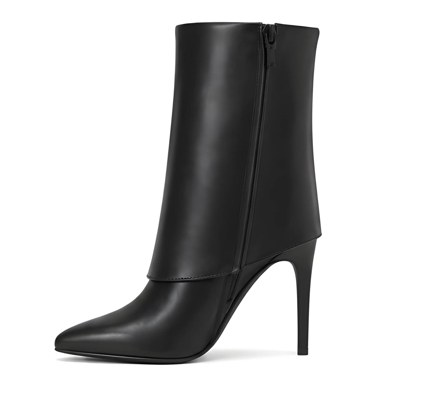 I.N.C. International Concepts Womens Sabeel Cuff Booties Black Smooth 7.5M