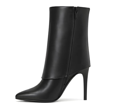 I.N.C. International Concepts Womens Sabeel Cuff Booties Black Smooth 7.5M