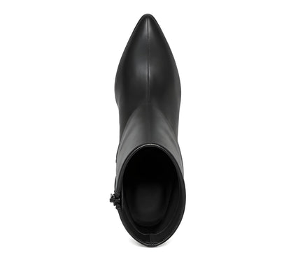 I.N.C. International Concepts Womens Sabeel Cuff Booties Black Smooth 7.5M