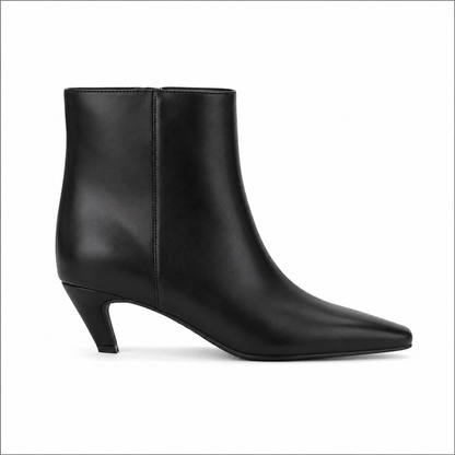 I.N.C. International Concepts Women's Sareya Mid-Heel Bootie Black Smooth 8M