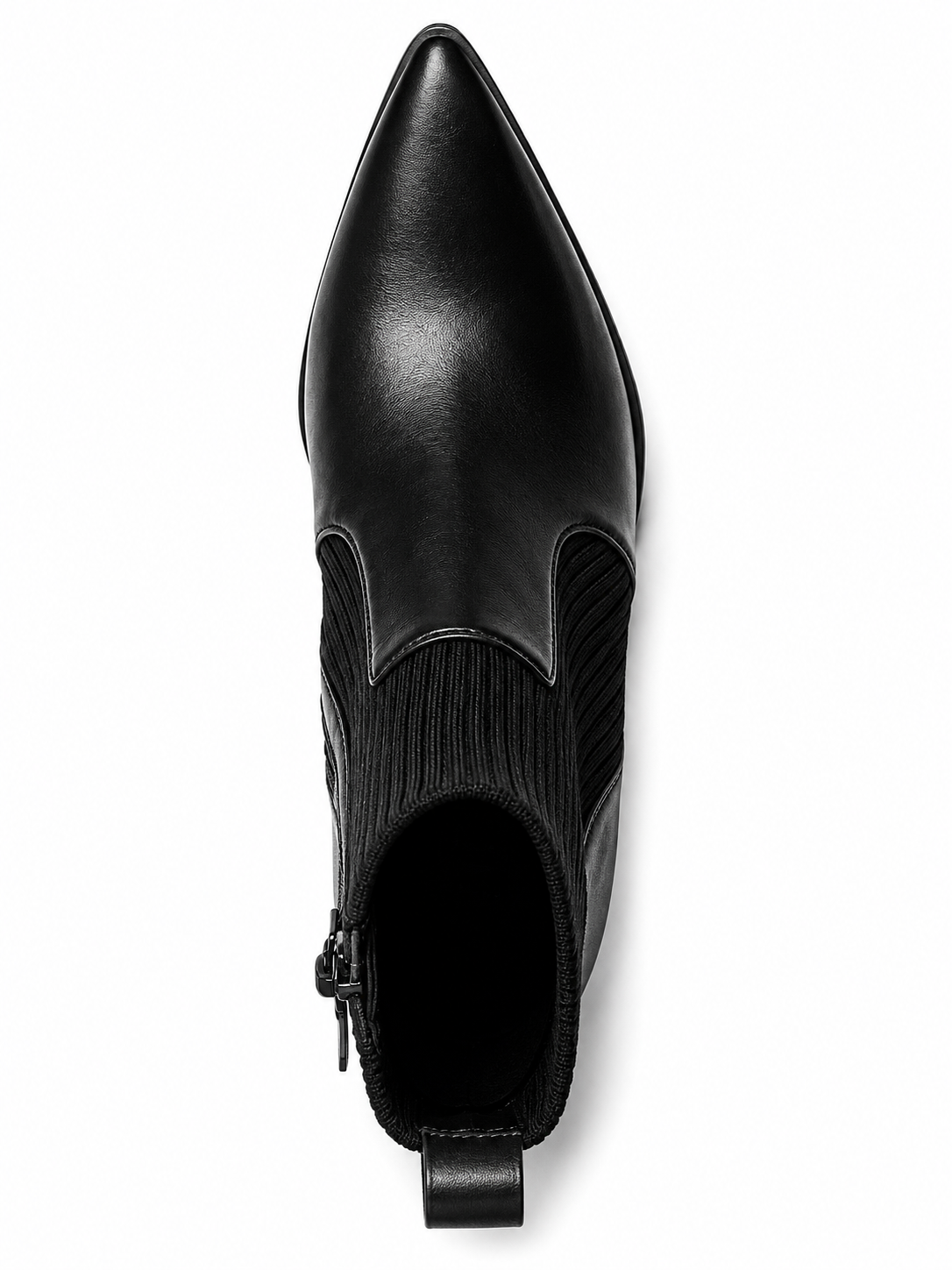 Wild Pair Trinityy Pointed-Toe Pull-On K Black Smooth 9M