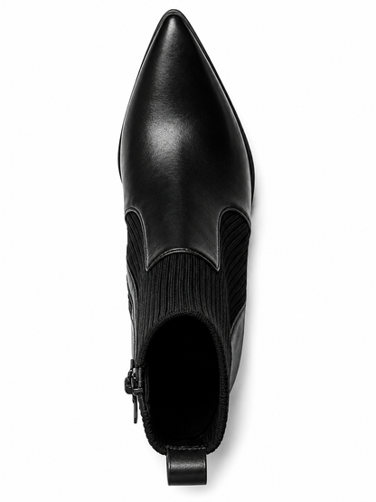 Wild Pair Trinityy Pointed-Toe Pull-On K Black Smooth 9M