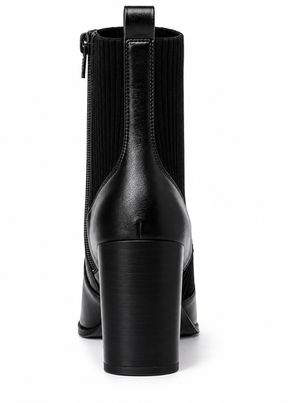 Wild Pair Trinityy Pointed-Toe Pull-On K Black Smooth 9M